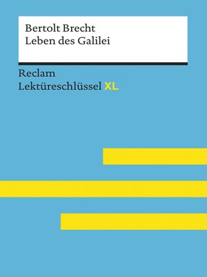 cover image of Leben des Galilei von Bertolt Brecht